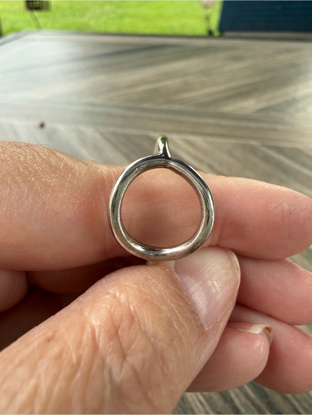 Silpada Sterling Silver Karma Open Circle Ring Size 10 - Picture 4 of 6